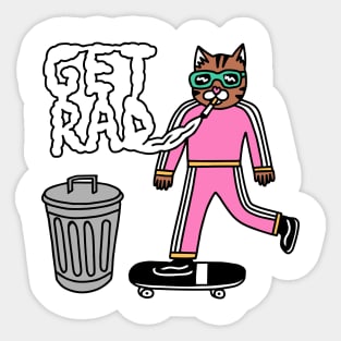 Rad Cat Sticker